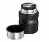 Termos na posiłek THERMOS KING 470 ml ze składaną łyżką czarny mat